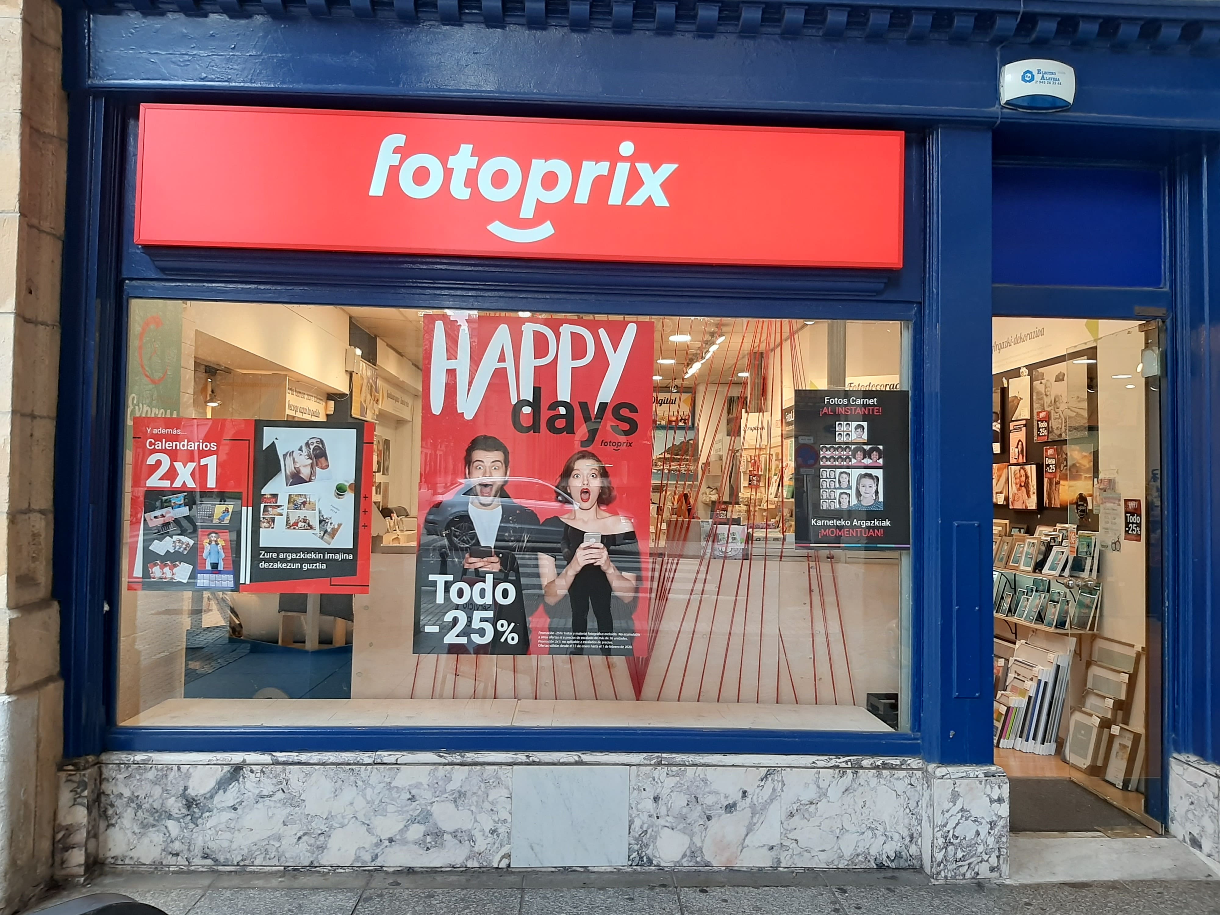 Tienda de fotografía Fotoprix Donosti